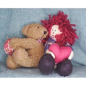 Ragdoll with Teddy Bear 8x6x5
